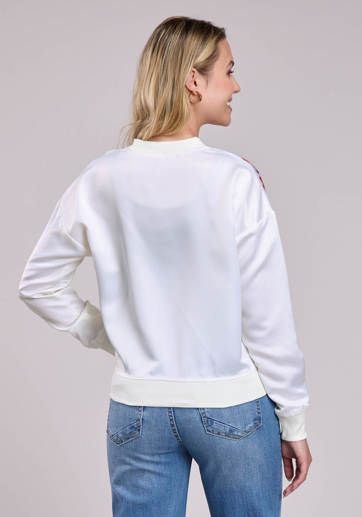 WOMENS JACKET ZIPPER POLY SATIN BOMBER WESTERN JACKET