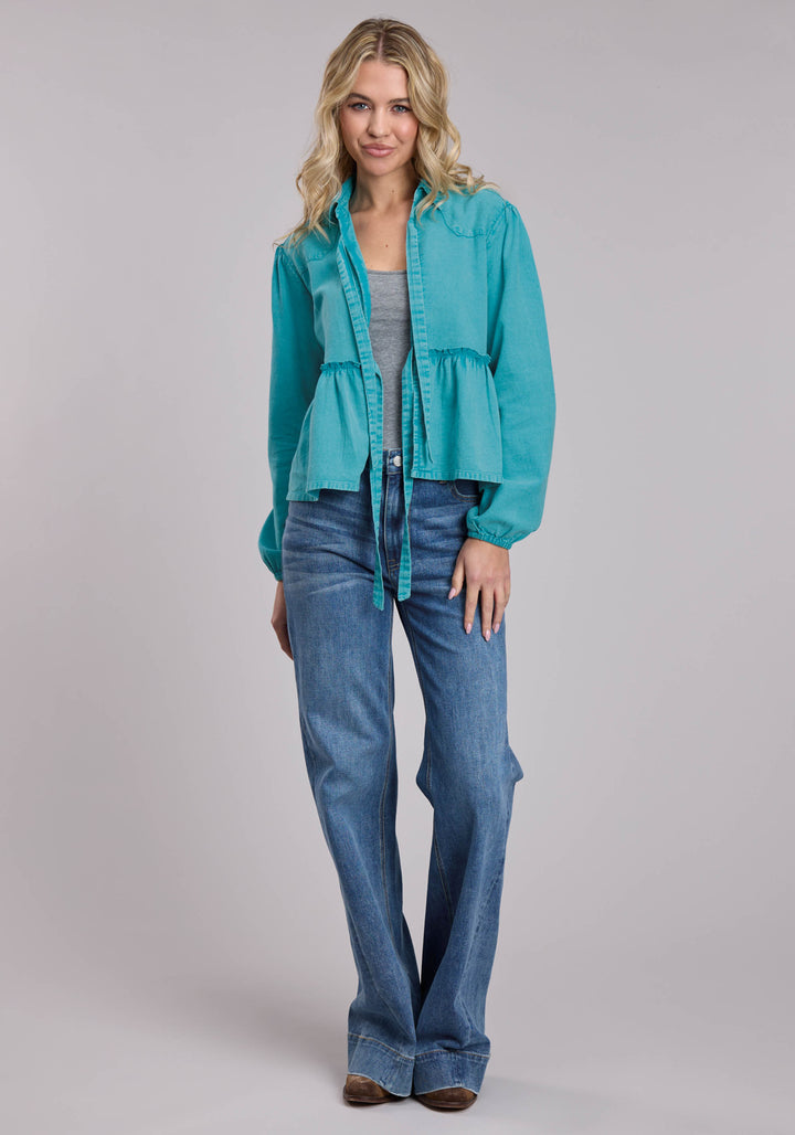 WOMENS ROPER COTTON TWILL WESTERN JACKET