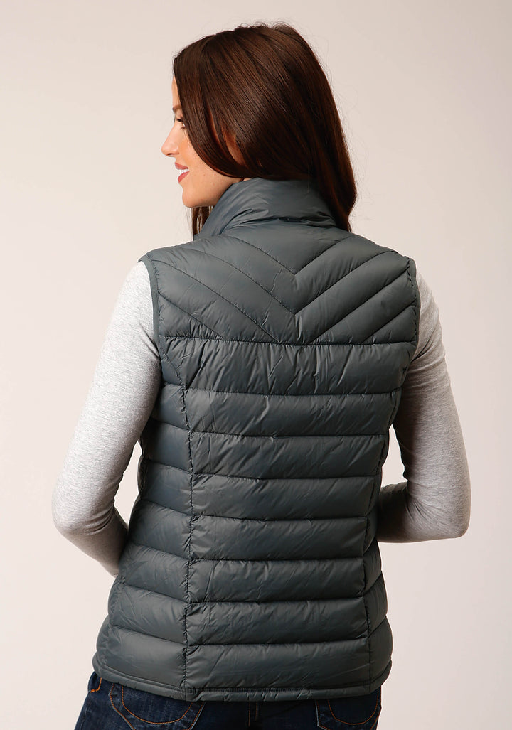 WOMENS DOWN  SLVR SAGE NYLON DOWN PROOF COATED