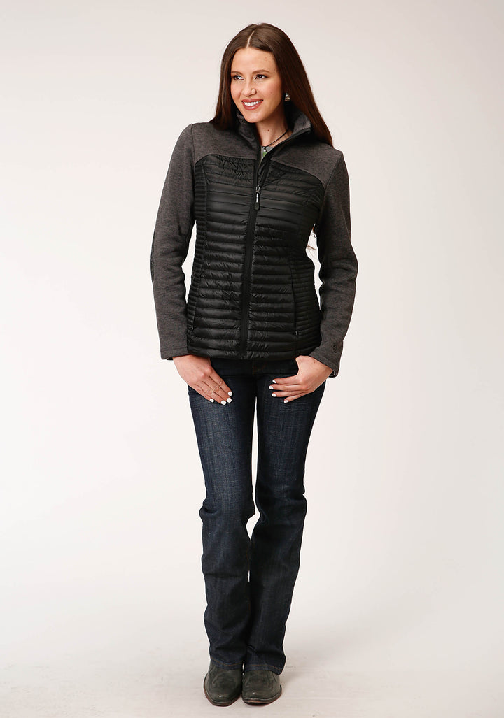 WOMENS DOWN FILLED CRUSHABLE COMBO JACKET