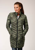 WOMENS PARACHUTE CAMO LONG DOWN JACKET