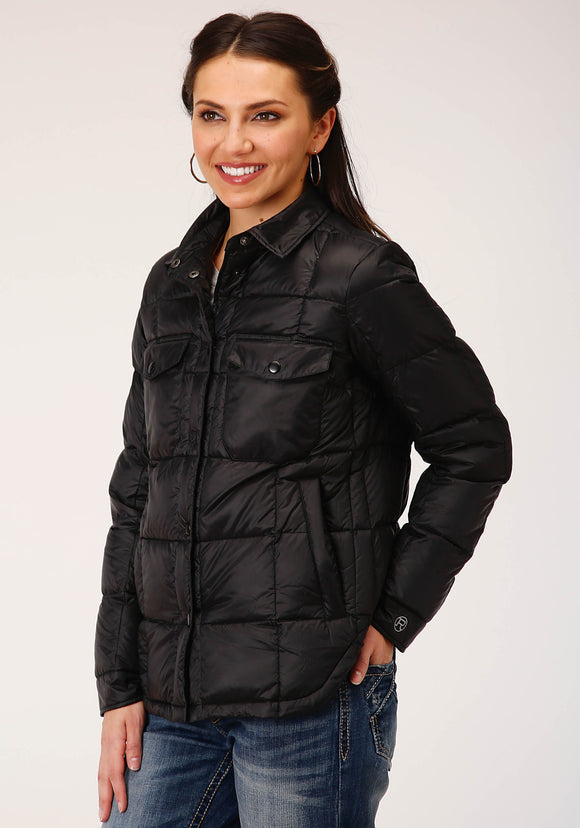 WOMENS PARACHITE JACKET WITH DOWNFILL BLACK