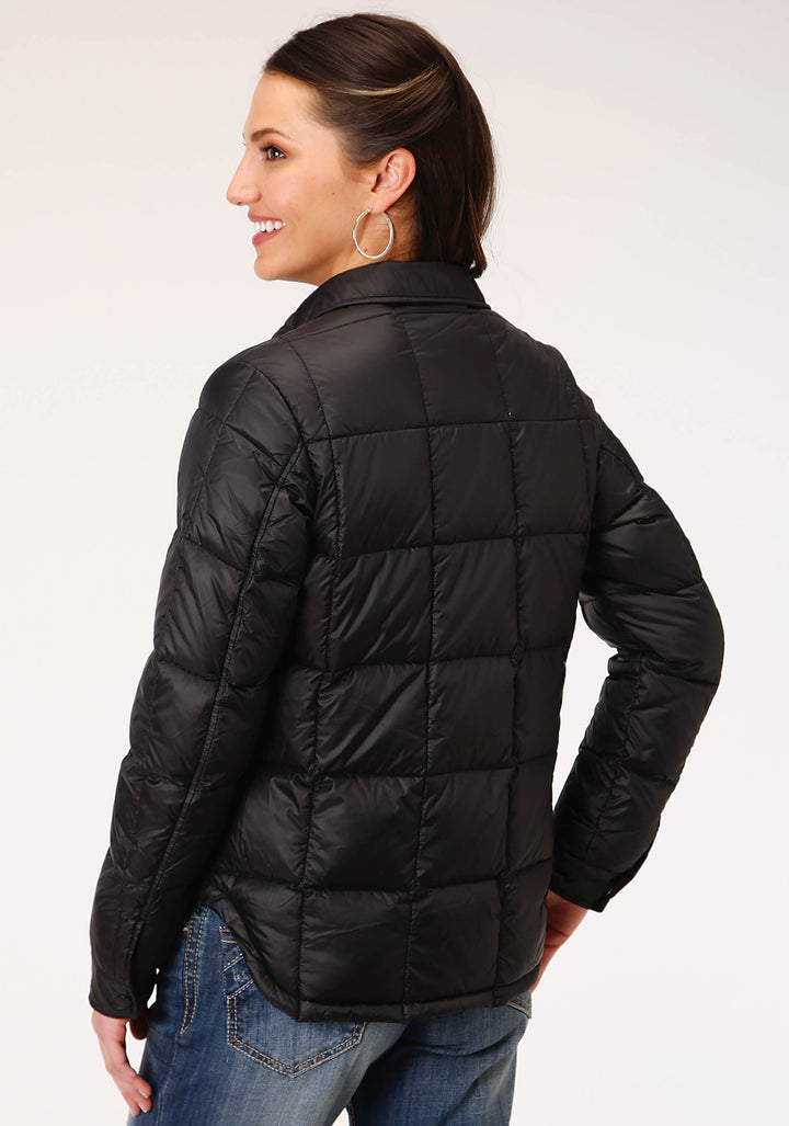 WOMENS PARACHITE JACKET WITH DOWNFILL BLACK