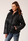 WOMENS HOODED DOWN PUFFER JACKET