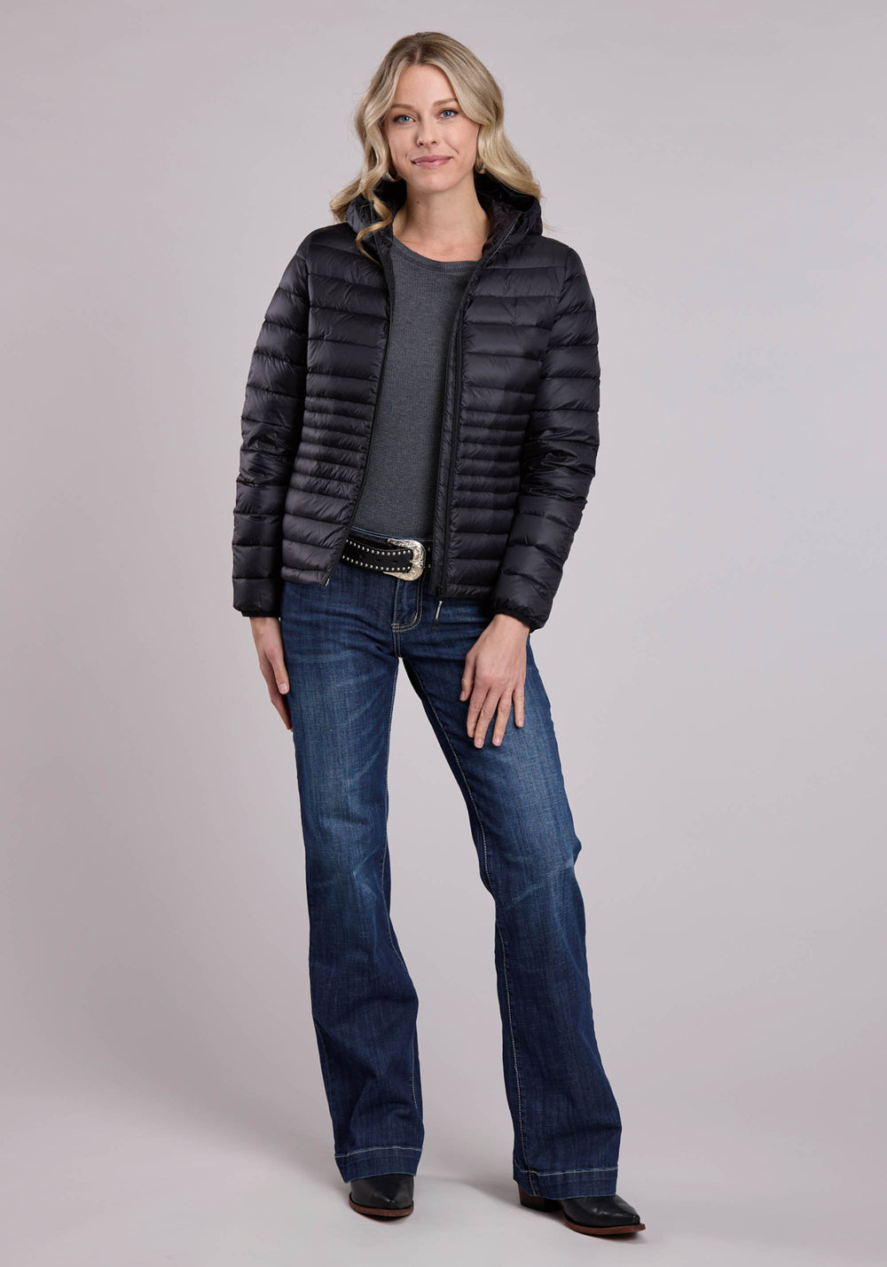 WOMENS ROPER NYLON DOWN PROOF COATED JACKET
