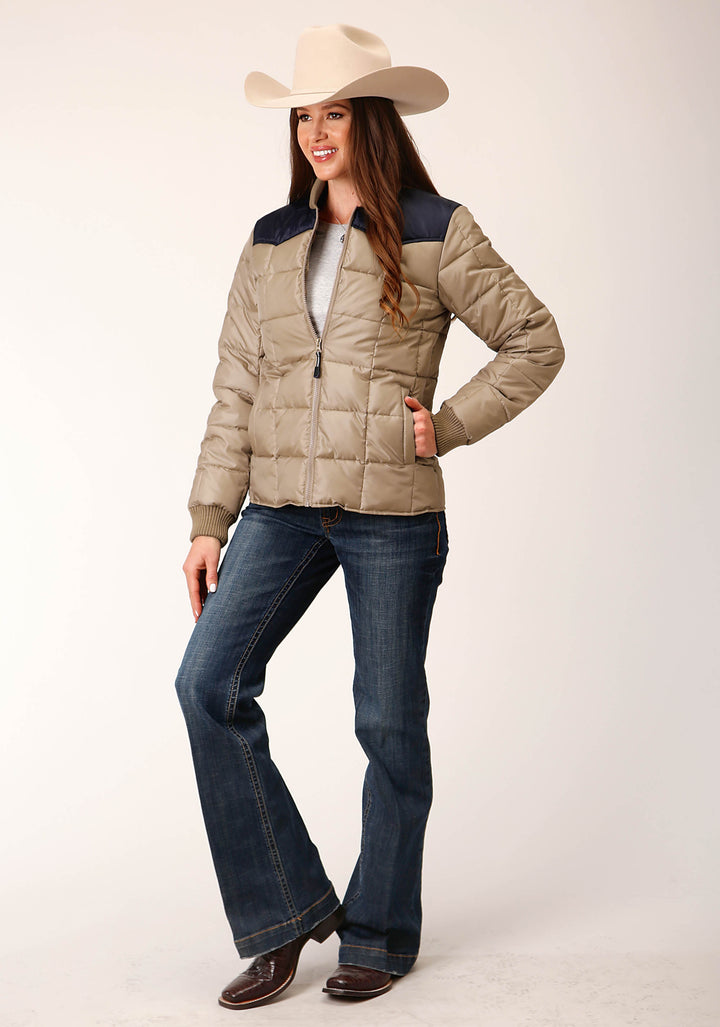 WOMENS POLY FILLED WESTERN QUILTED POLYFILLED JACKET