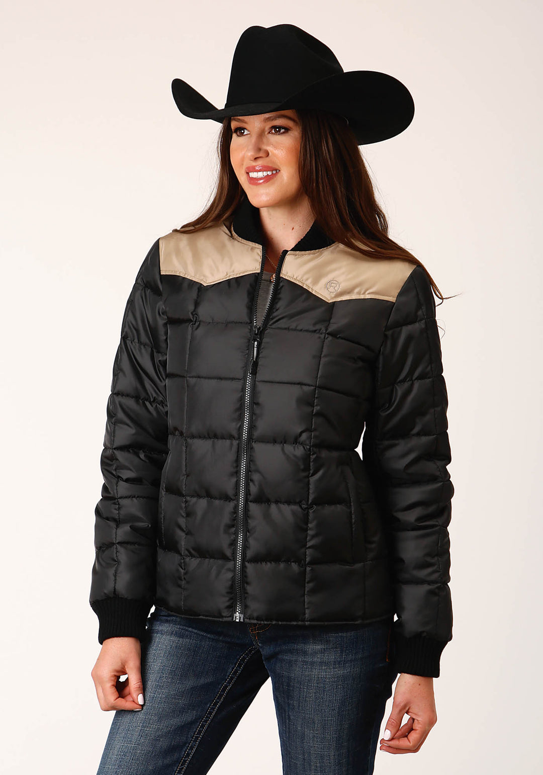 WOMENS POLY FILLED WESTERN QUILTED POLYFILLED JACKET