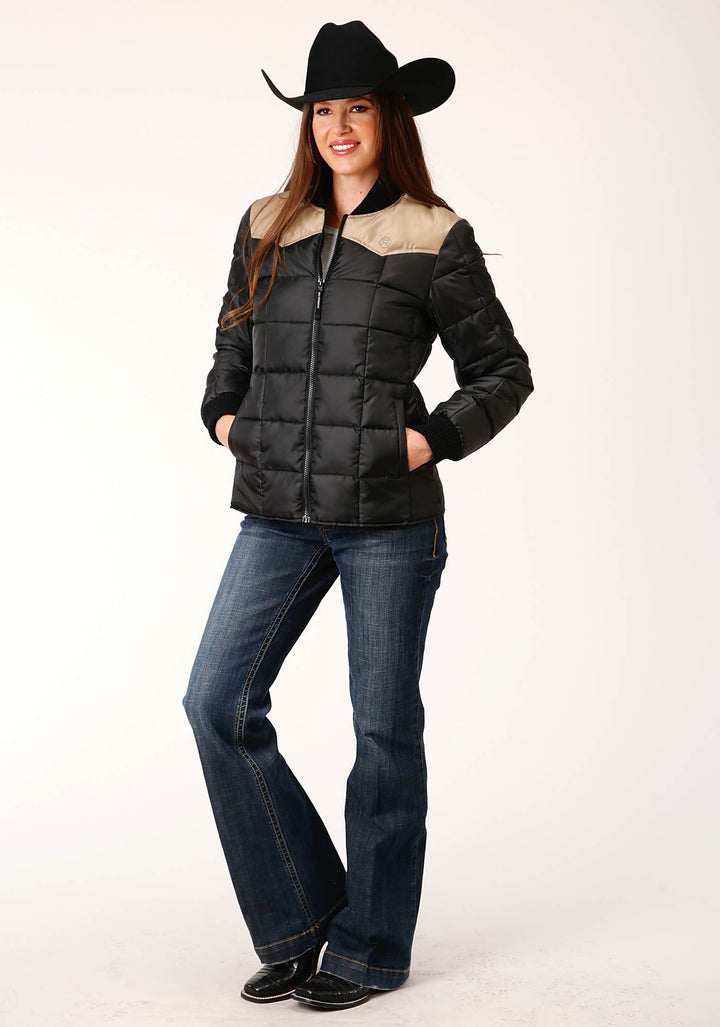 WOMENS POLY FILLED WESTERN QUILTED POLYFILLED JACKET