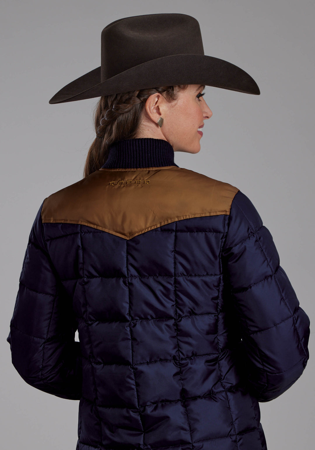 WOMENS LADIES POLY FILL ZIPPER JACKET