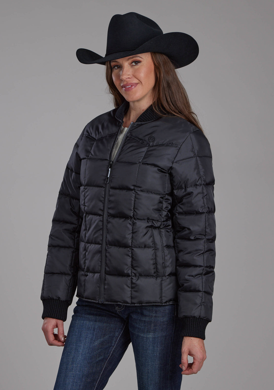 WOMENS WOMEN'S BLACK ZIPPER JACKET