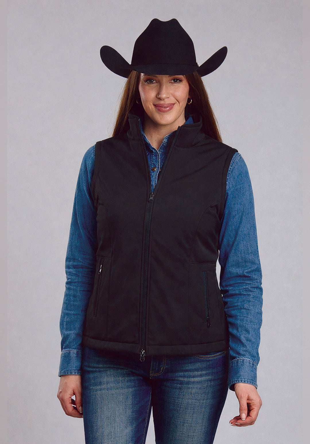 WOMENS ROPER CONCEAL CARRY SOFTSHELL WESTERN VEST