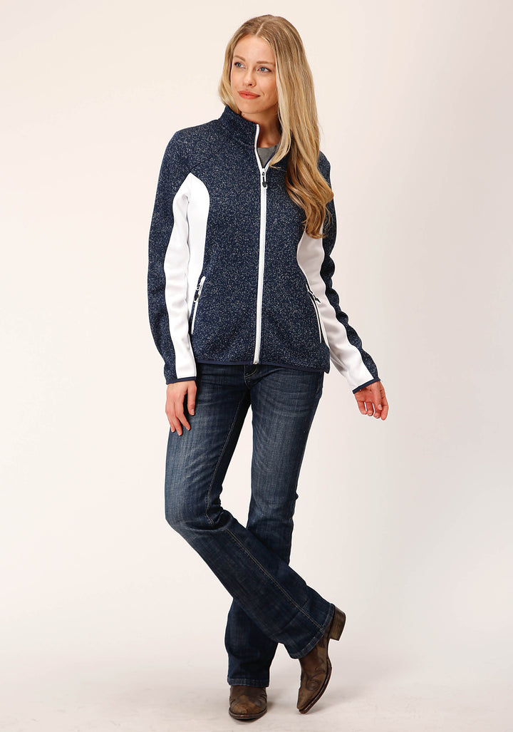 WOMENS SWEATER BONDED FLEECE JACKET TECH JACKET