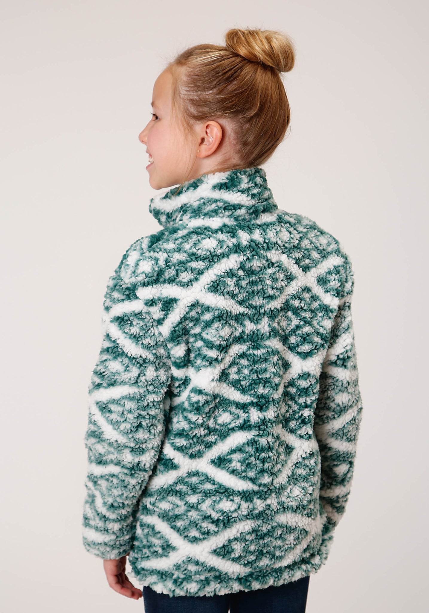 Roper Women's Polar Fleece Pullover Diamond Print 1/4 Zip Jacket – Tack N  More