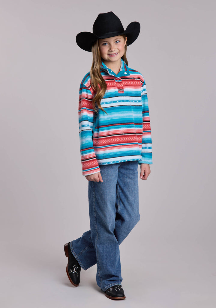 GIRLS ROPER HORIZONTAL OMBRE STRIPE WESTERN OUTERWEAR