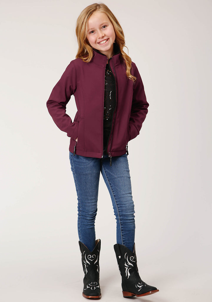 GIRLS  WINE SOFTSHELL TECH JACKET