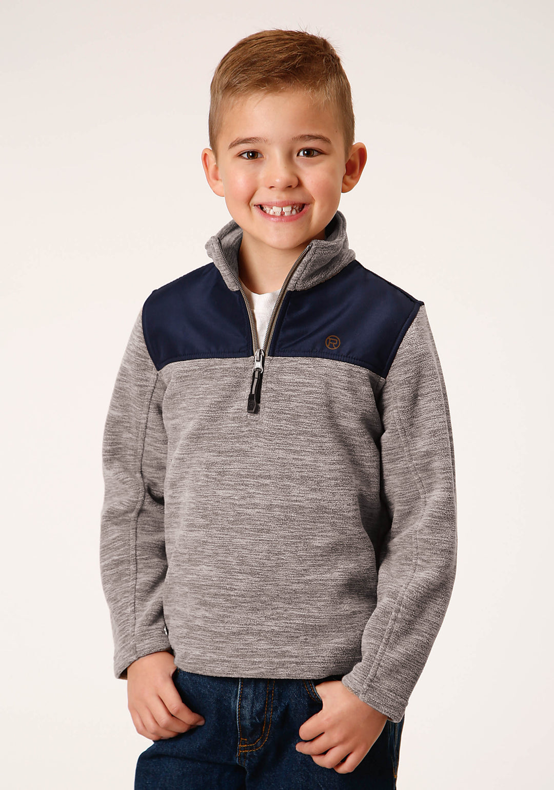Boys Polar Fleece Brown Pullover – Roper Apparel Footwear