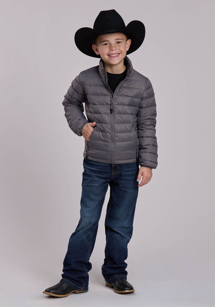BOYS ROPER CRUSHABLE DOWN FILLED WESTERN JACKET