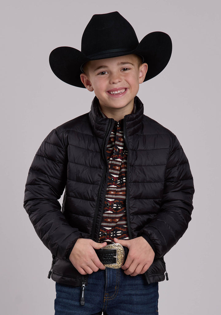 BOYS ROPER CRUSHABLE DOWN FILLED WESTERN JACKET