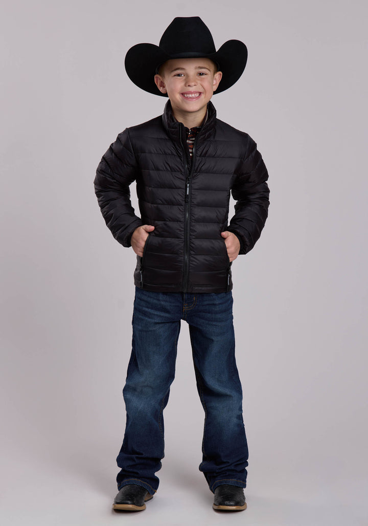 BOYS ROPER CRUSHABLE DOWN FILLED WESTERN JACKET