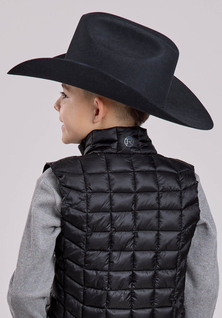 BOYS VEST ZIPPER NYLON PARACHUTE WESTERN VEST