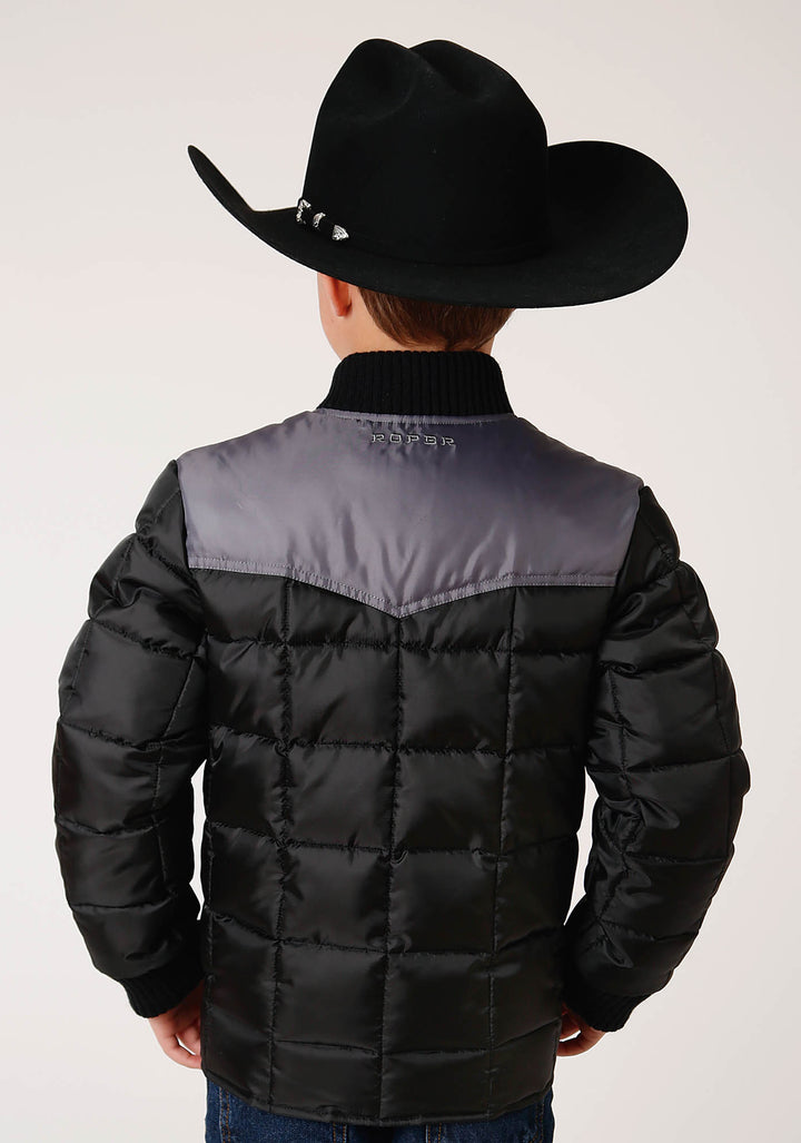 BOYS  QUILTED POLY FILLED WESTERN JACKET