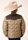 BOYS  QUILTED POLYFILLED JACKET POLY FILLED WESTERN JACKET