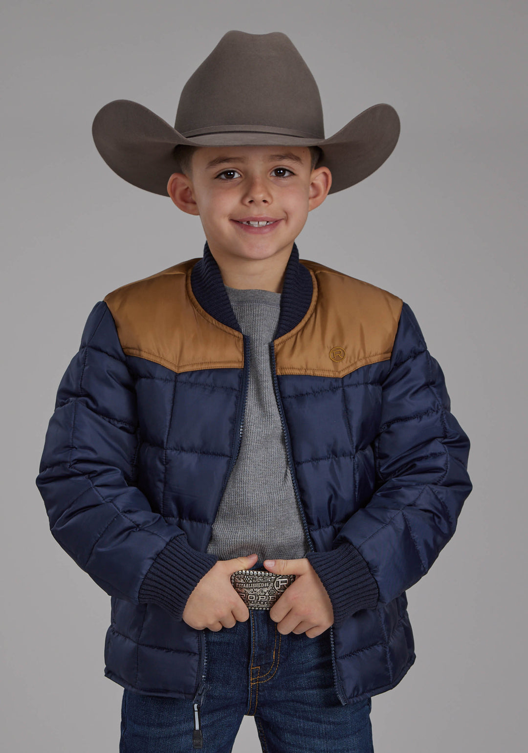 BOYS POLY FILL ZIPPER JACKET