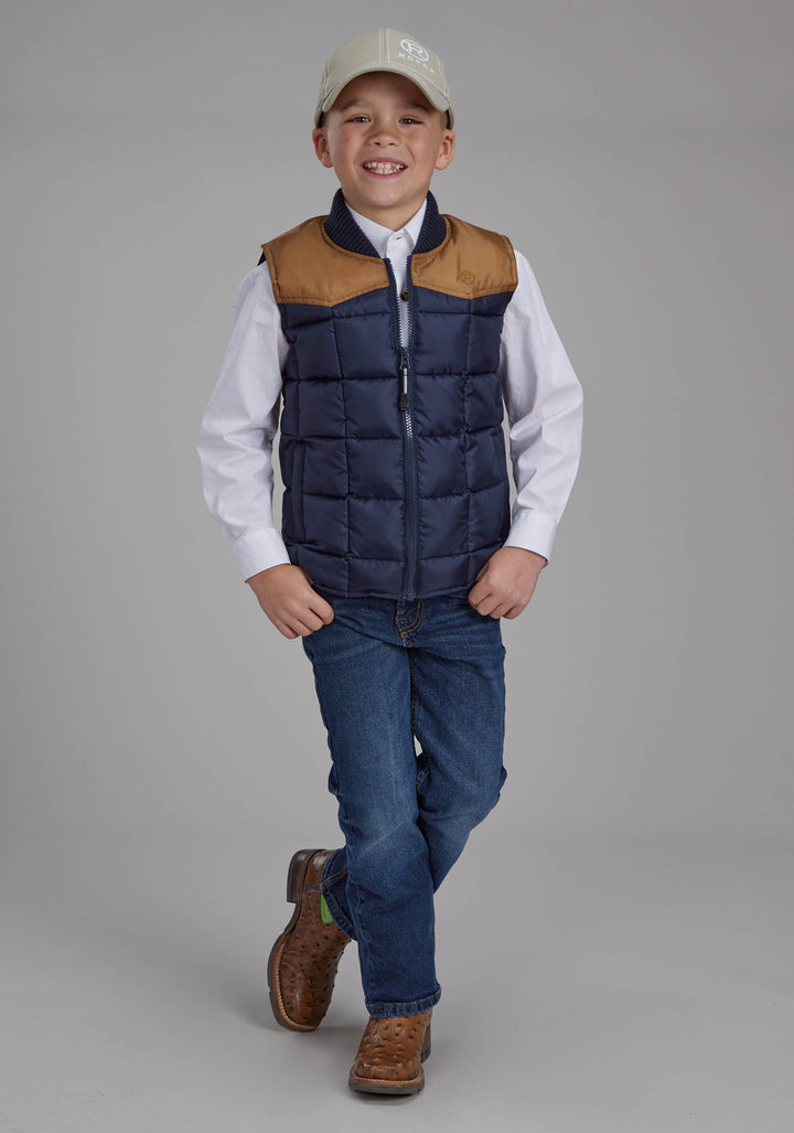 BOYS POLY FILL ZIPPER VEST