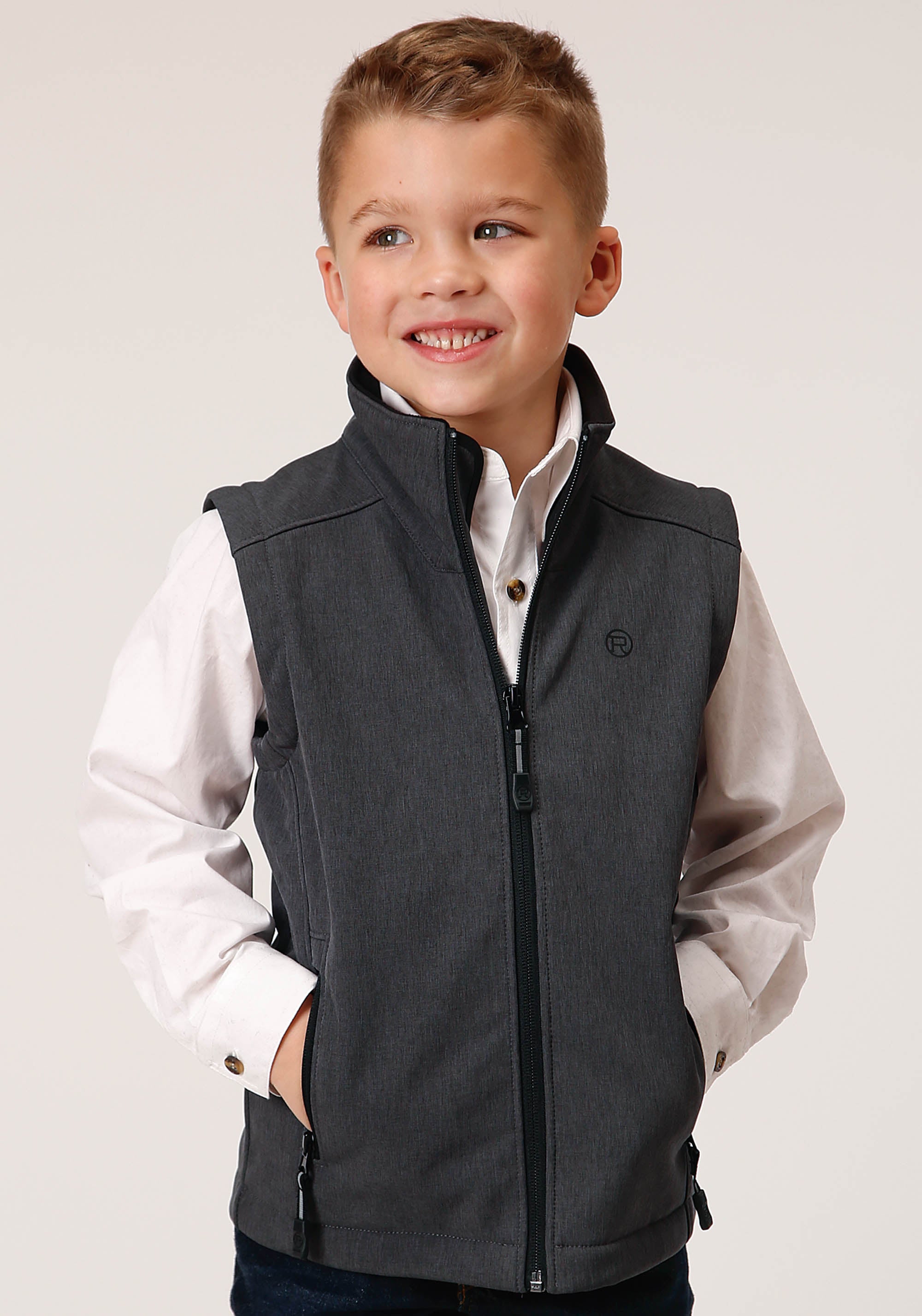 トップス ennoy PROFESSIONAL FLEECE VEST GRAY Men's Heated Recycled Fleece Vest | 4 Heat Zones | ororo®