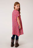 GIRLS  AZTEC PRINT SHORT SLEEVE  CARDIGAN