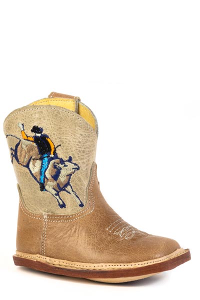 INFANTS BOYS WAXY TAN LEATHER VAMP