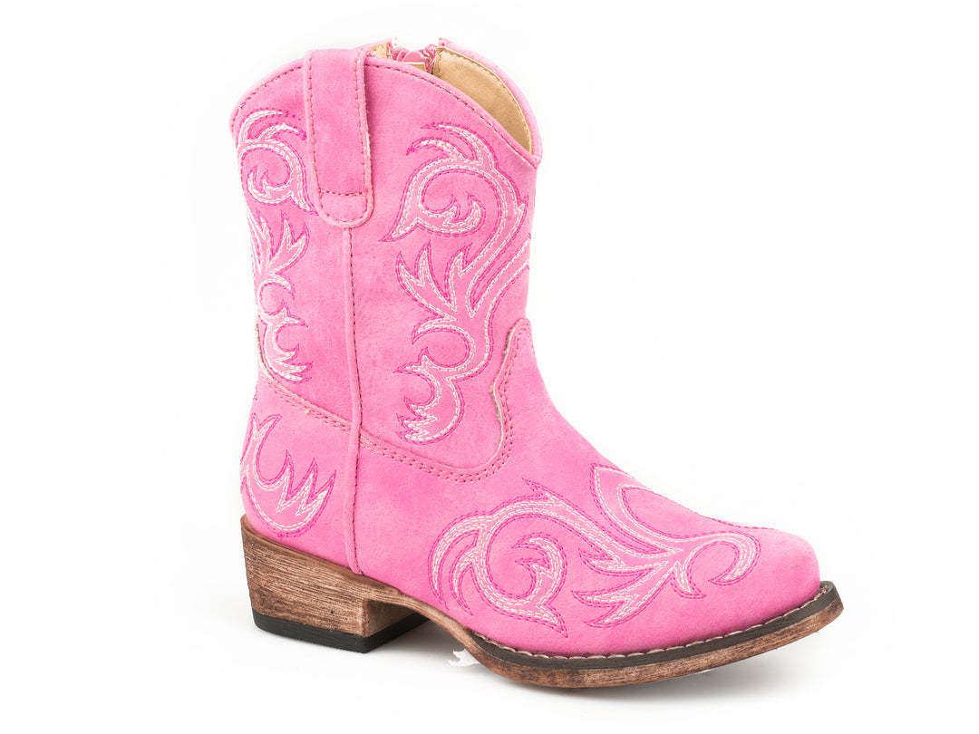 GIRLS TODDLER WESTERN WITH ALL OVER EMBROIDERY