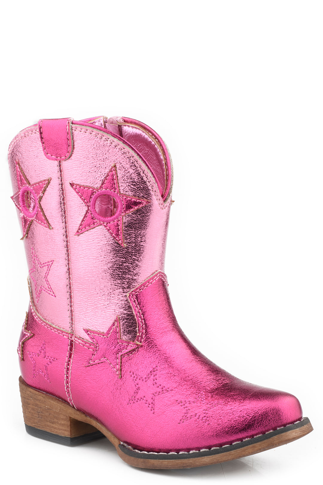 TODDLERS GIRLS ROPER WESTERN SNIP TOE STAR RODEO BOOT