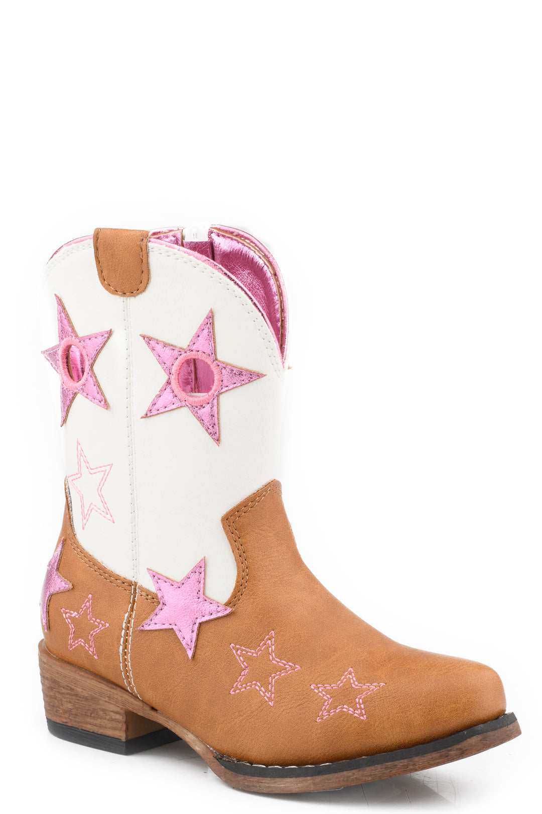 TODDLERS GIRLS ROPER SNIP TOE STAR RODEO BOOTS