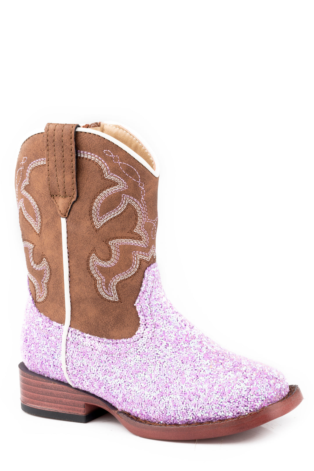 TODDLERS GIRLS BROWN SHAFT WITH WESTERN STITCH