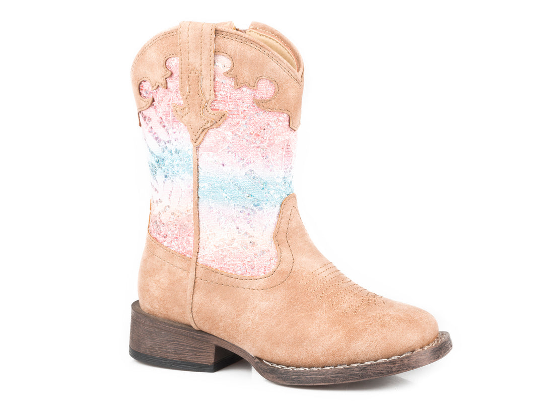 GIRLS TODDLER TAN VINTAGE VAMP