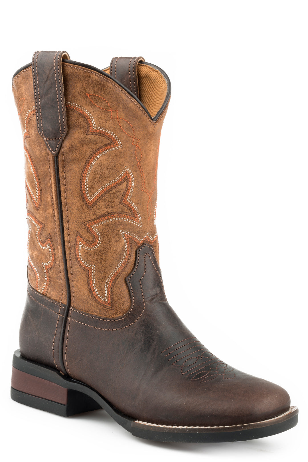 LITTLE BOYS MEDIUM TAN BURNISHED LEATHER