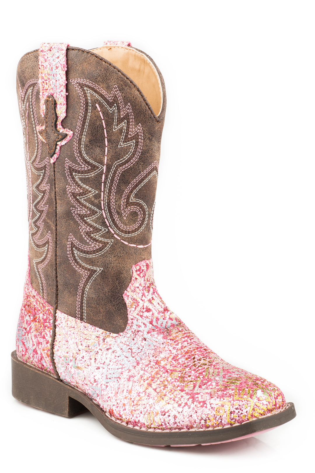 LITTLE GIRLS PINK SOUTHWEST GLITTER