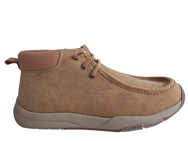 MENS TAN CANVAS WITH PADDED COLLAR