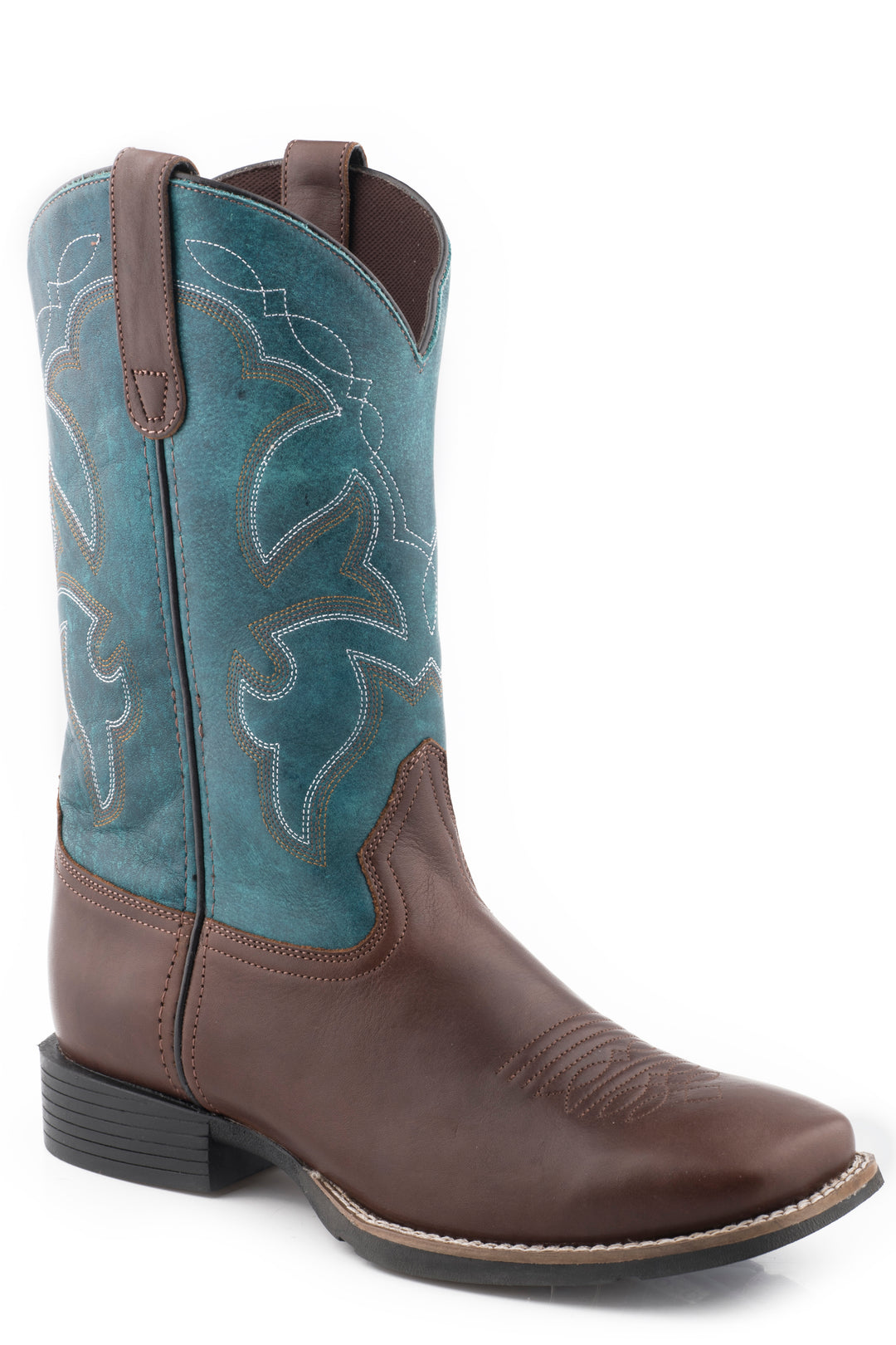 MENS BROWN TUMBLED LEATHER VAMP