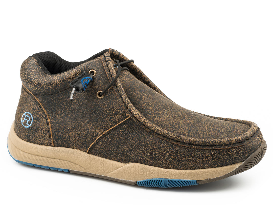MENS BROWN DISTRESSED LEATHER