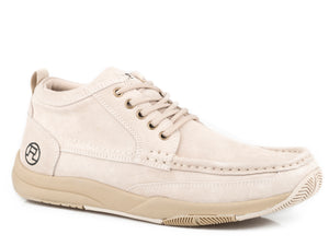 MENS BEIGE SUEDE LEATHER UPPER