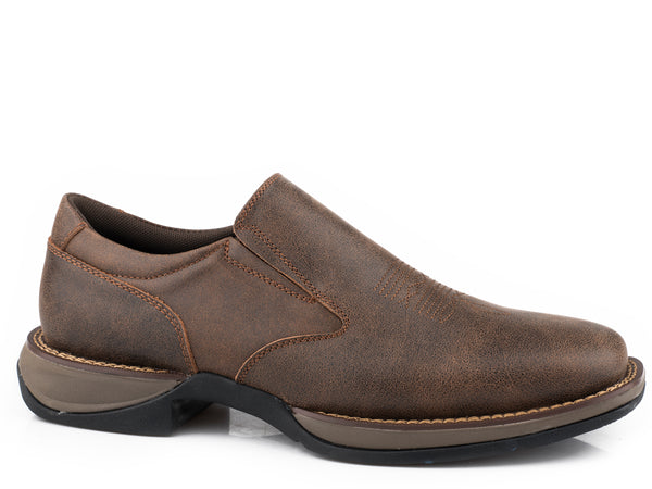 Brown leather slip on vintage business shoes 9.5 e Brown Formal Tailored Vintage Shoes for Men for sale | eBay main image 4