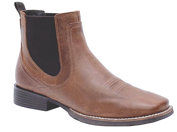 MENS TAN BURNISHED LEATHER