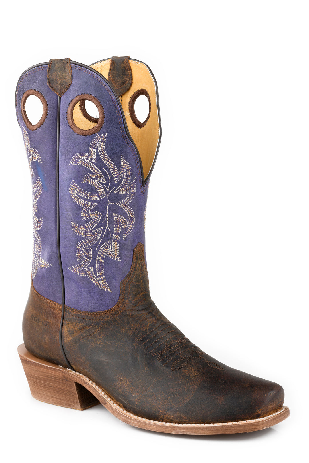 MENS OILED BROWN LEATHER VAMP