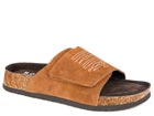 WOMENS ROPER TAN COW SUEDE NOMAD SANDALS