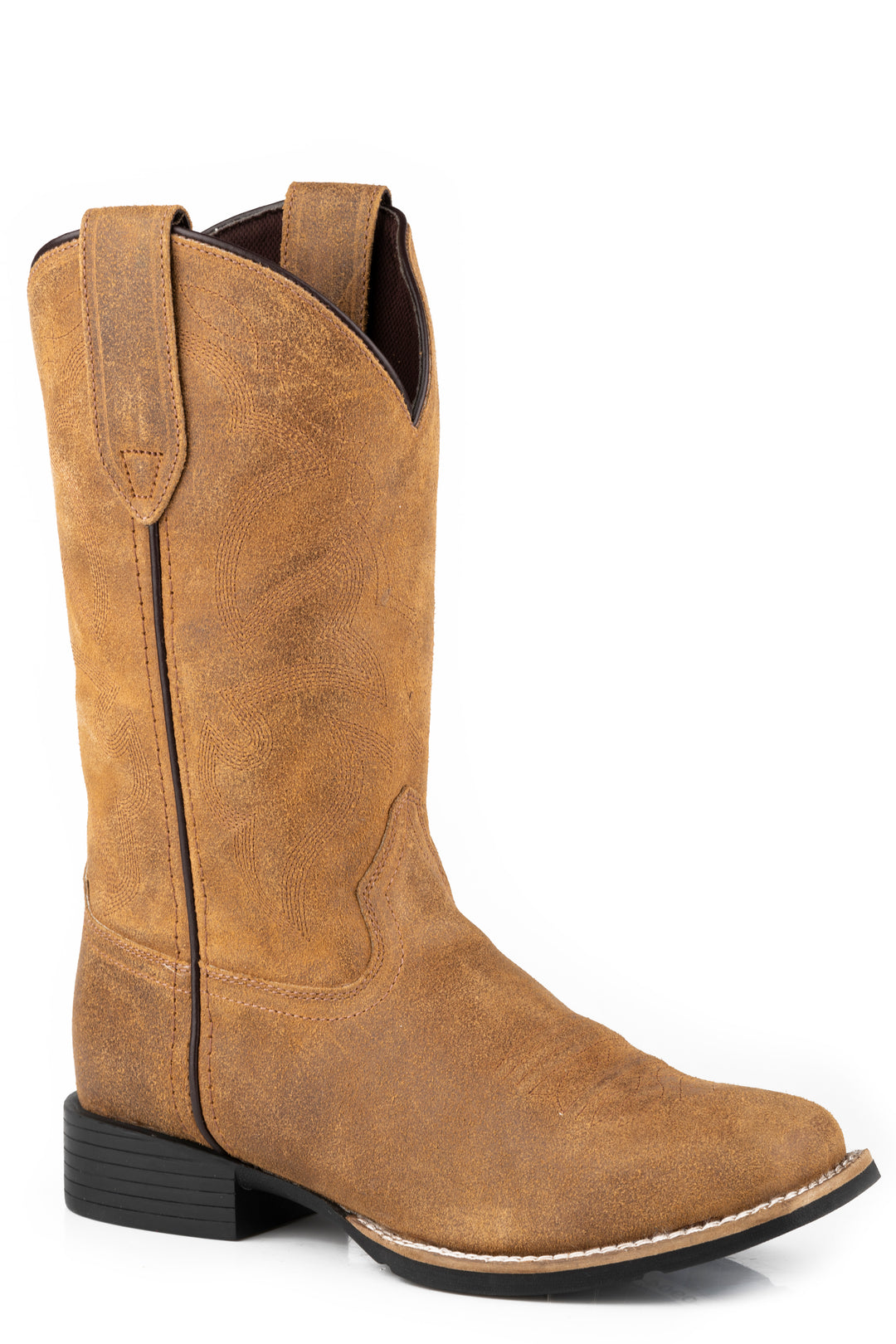 WOMENS TAN OILED SUEDE LEATHER
