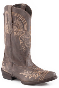 WOMENS BROWN VINTAGE LEATHER BOOT