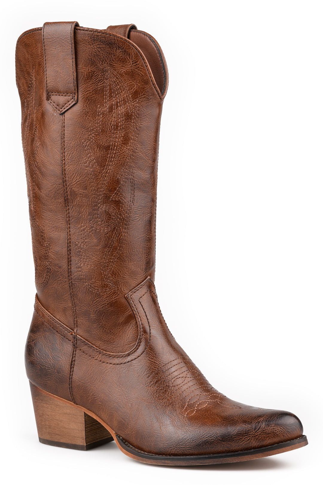 WOMENS ROPER WESTERN STITCH DESIGN NETTIE BOOTS