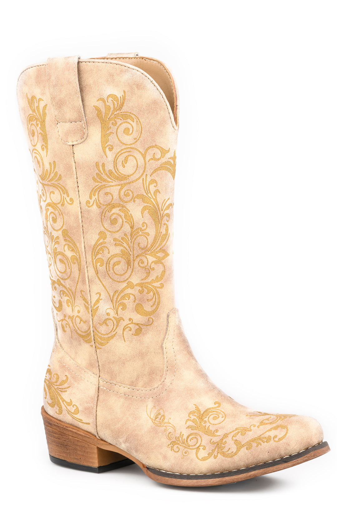 WOMENS ROPER LASER WESTERN DESIGN TALL STUFF BOOTS